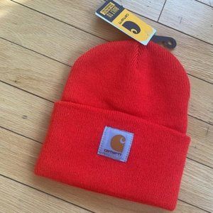 CARHARTT KNIT CUFFED BEANIE FIRE RED UNISEX